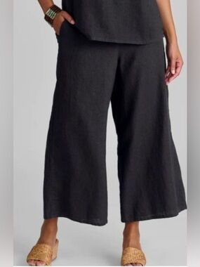 FLAX Floods Linen Pants Wide Leg Size L